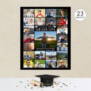 Moderne Graduate 23 FotoCollage - benutzerdefinier Poster