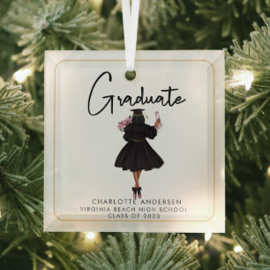 Moderne Graduate Custom Ornament Aus Glas