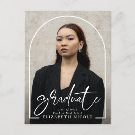 Moderne Graduate Foto Arch Graduation Party Postkarte