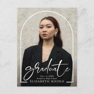 Moderne Graduate Foto Arch Graduation Party Postkarte