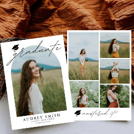 Moderne Graduate Mastering it Abschluss Ankündigun Ankündigung