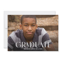 Moderne Graduate Silver Overlay Graduation Party