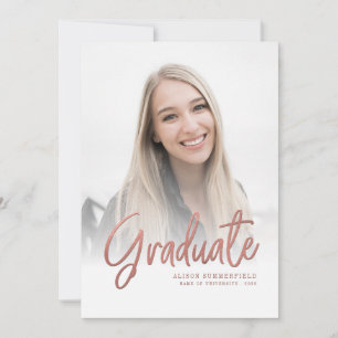 Moderne Graduiertenfoto-Vorlage Abschluss 2026 Ankündigung