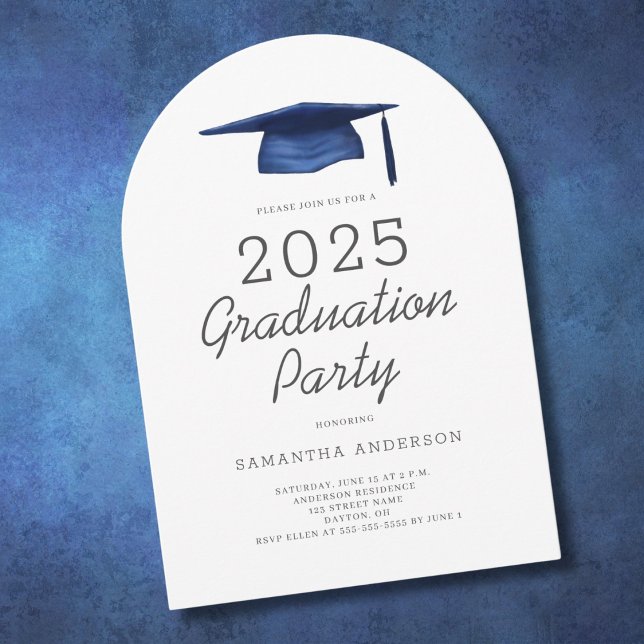 Moderne Graduierungspartei 2025 Einladung (Von Creator hochgeladen)