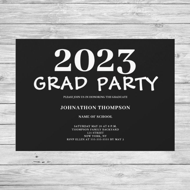 Moderne Graduierungspartei Einladung (Von Creator hochgeladen)