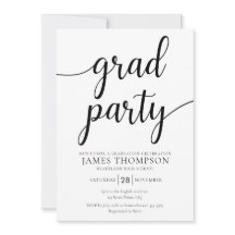 Moderne Graduierungspartei Einladung - Grad Party