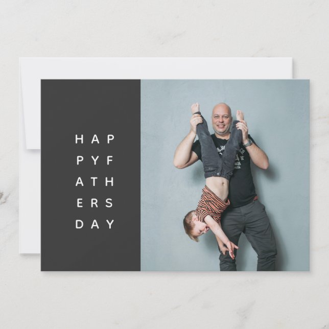MODERNE, GRAFIK, MINIMAL VATER DAY CARD KARTE (Vorderseite)