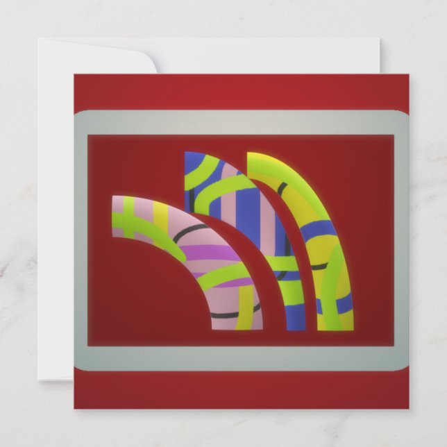 Moderne Grafikdesignröhren auf dunklem Pflaum (Vorderseite)