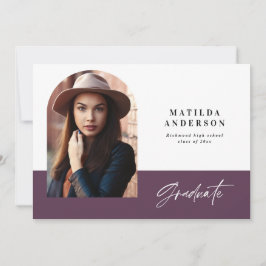 Moderne Grafische MultiFoto-Graduierungsparty lädt Ankündigung