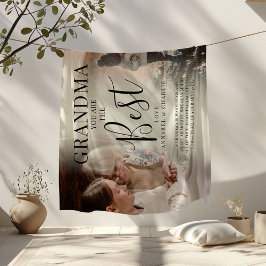 Moderne "GRANDMA"-Fotos, Namen & Quote Fleece Blan
