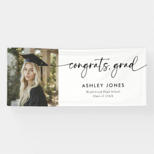 Moderne Gratulation Absolvent Abschlussfoto Banner