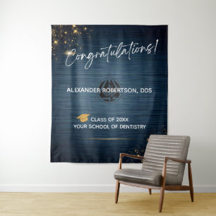 Moderne Gratulation Zahnarzt Absolvent Wandteppich