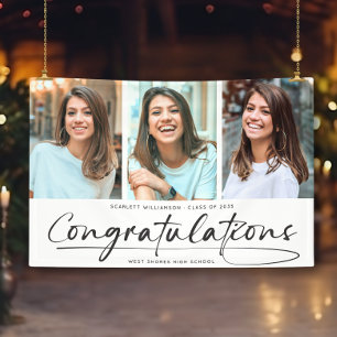 Moderne Gratulationen Graduate 3 FotoCollage Banner