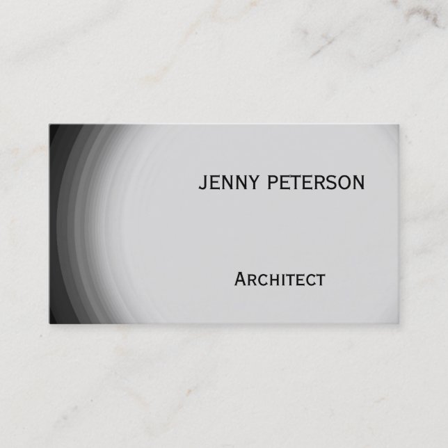 Moderne Grau Consultant Beruflich Business Card Visitenkarte (Vorderseite)