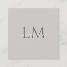 Moderne Grau-Taupe- QR-Code-Quadrat-Unternehmensbr
