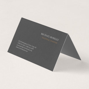 Moderne graue Chic professionelle benutzerdefinier Visitenkarten