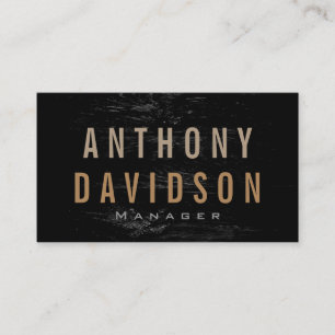 Moderne, graue, fette Textbriefe - Visitenkarte