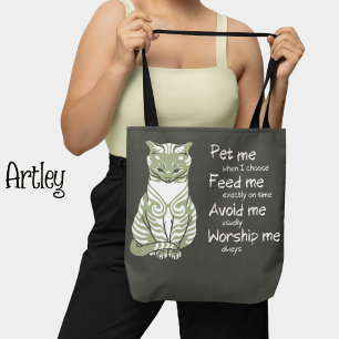 Moderne graue Funny Cat Phrase Pet Malerei