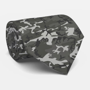 Moderne graue Militär-Camo-Tarnung Krawatte