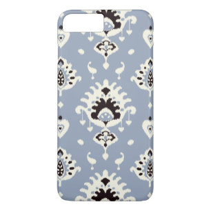 Moderne graue schwarze weiße Ikat-Stammesmuster Case-Mate iPhone Hülle