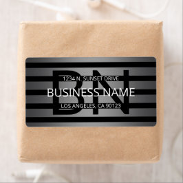 Moderne graue und horizontale schwarze Streifen