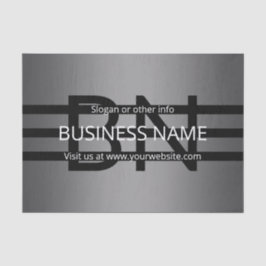 Moderne graue und horizontale schwarze Streifen Seidenpapier