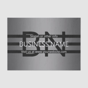 Moderne graue und horizontale schwarze Streifen Seidenpapier