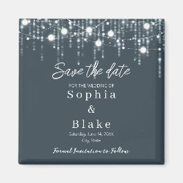 Moderne graue und weiße Hangleuchten Save the Date Magnet