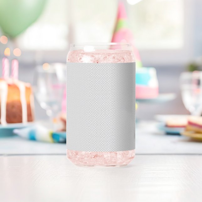 Moderne graue Weihnachts-Geschenkverpackung Dosenglas (Insitu (Geburtstag))