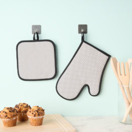 Moderne graue Weihnachts-Geschenkverpackung Ofenhandschuh & Topflappen-Set