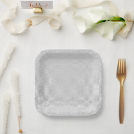 Moderne graue Weihnachts-Geschenkverpackung Pappteller
