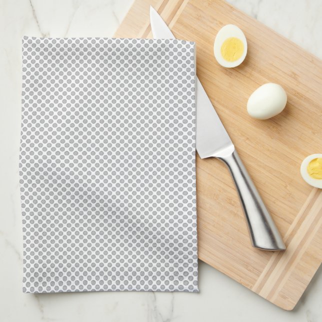 Moderne graue Weihnachtspapier-Geschenkverpackung Geschirrtuch (Viertel Falte)