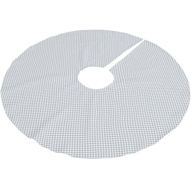 Moderne graue Weihnachtspapier-Geschenkverpackung Polyester Weihnachtsbaumdecke (Schrägansicht)