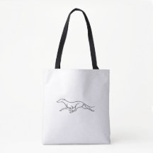 Moderne Grauhund-Einzelstrich-Schultertasche