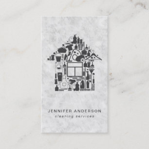 Moderne Graureinigung Visitenkarte