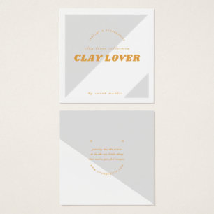 Moderne Gray Earring Juwelier Display Card