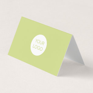 Moderne Green Beruflich Business Card mit Logo Visitenkarten