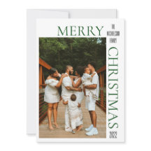 Moderne Green Mercury Weihnachts Foto Weihnachtska