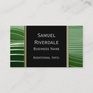 Moderne Green Strips Business Card Visitenkarte