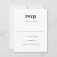 Moderne Green Trendy Mix Match Wedding