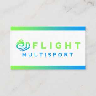 Moderne Green und Blue Gradient Business Card Visitenkarte