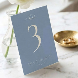 Moderne Grenz-Elegance Hochzeit-Tischnummern Einladung