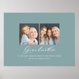 Moderne Großmutter-Geschenkgutscheine mit mehreren Poster