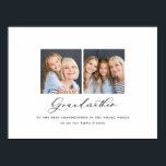 Moderne Großmutter-Geschenkgutscheine mit mehreren Poster<br><div class="desc">Modernes, minimales Multi-Foto-Script Großmutter Geschenkposter. Ideal für Mütter, Väter, Groß, Groß und Groß aller Familienmitglieder. Atemberaubender, eleganter Text.</div>