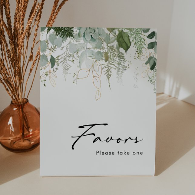 Moderne Grünanlagen und Gold Baby Dusche Favoriten Sockelschild (Von Creator hochgeladen)