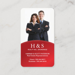 Moderne Grundstücksmakler-Visitenkarte Visitenkarte