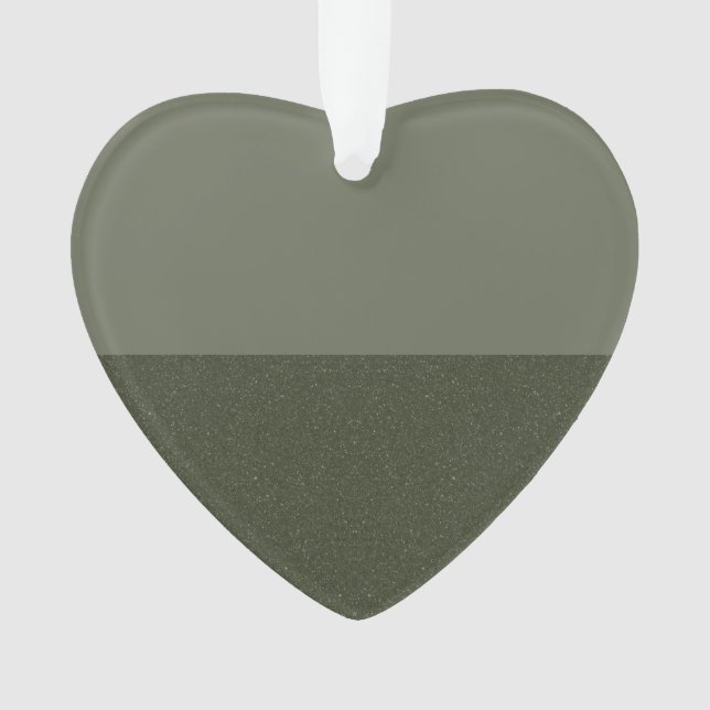 Moderne, grüne Akrylenkornamente - Maßgeschneidert Ornament (Vorderseite)