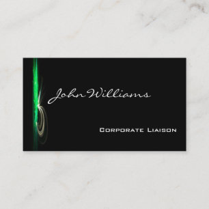 Moderne, grüne Berufliche Visitenkarten Visitenkarte
