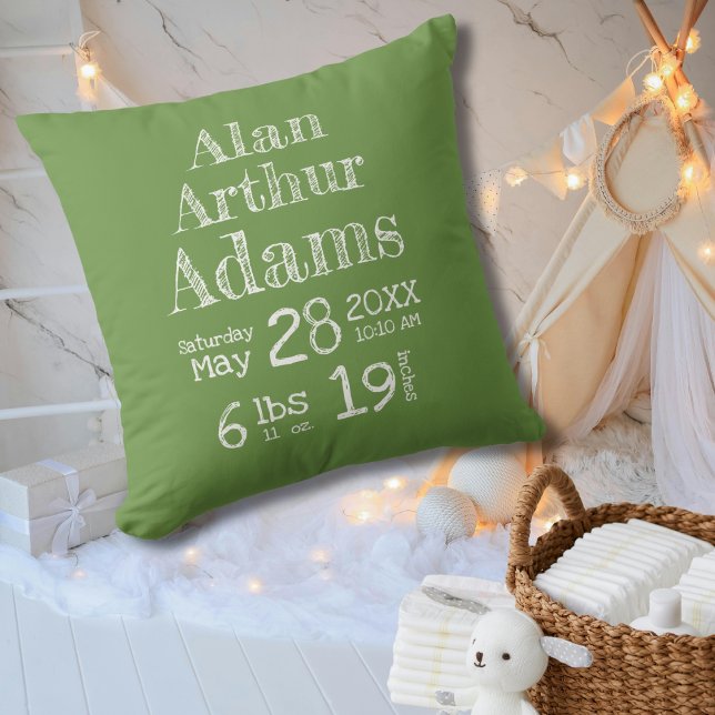 Moderne grüne Birkenbäume mit Streifen Kissen (Von Creator hochgeladen)