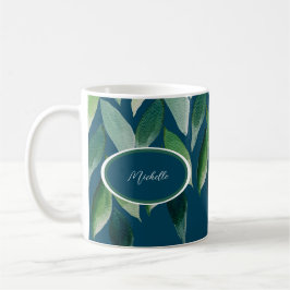 Moderne grüne Bohemische Natur Kaffeetasse